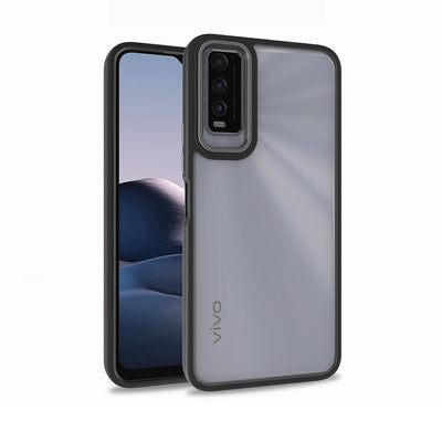Vivo Y11S Kılıf Zore Flora Kapak Siyah