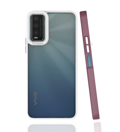 Vivo Y11S Kılıf Zore Mima Kapak Mürdüm