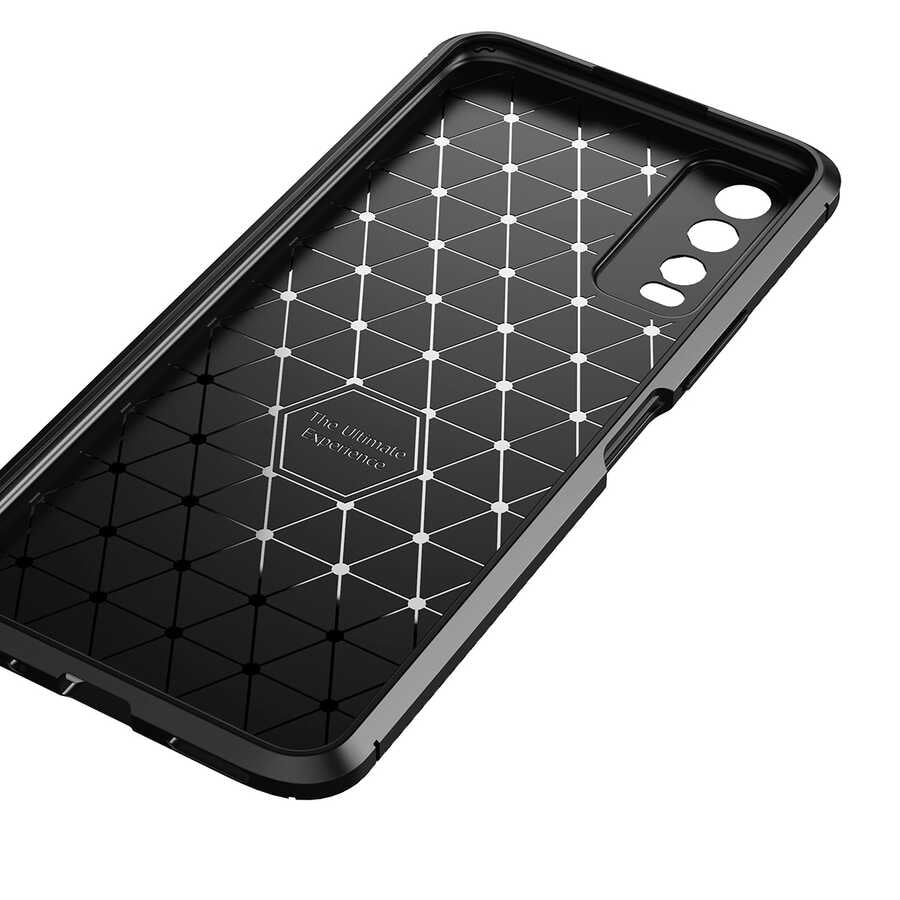 Vivo Y11S Kılıf Zore Negro Silikon Kapak Kahverengi