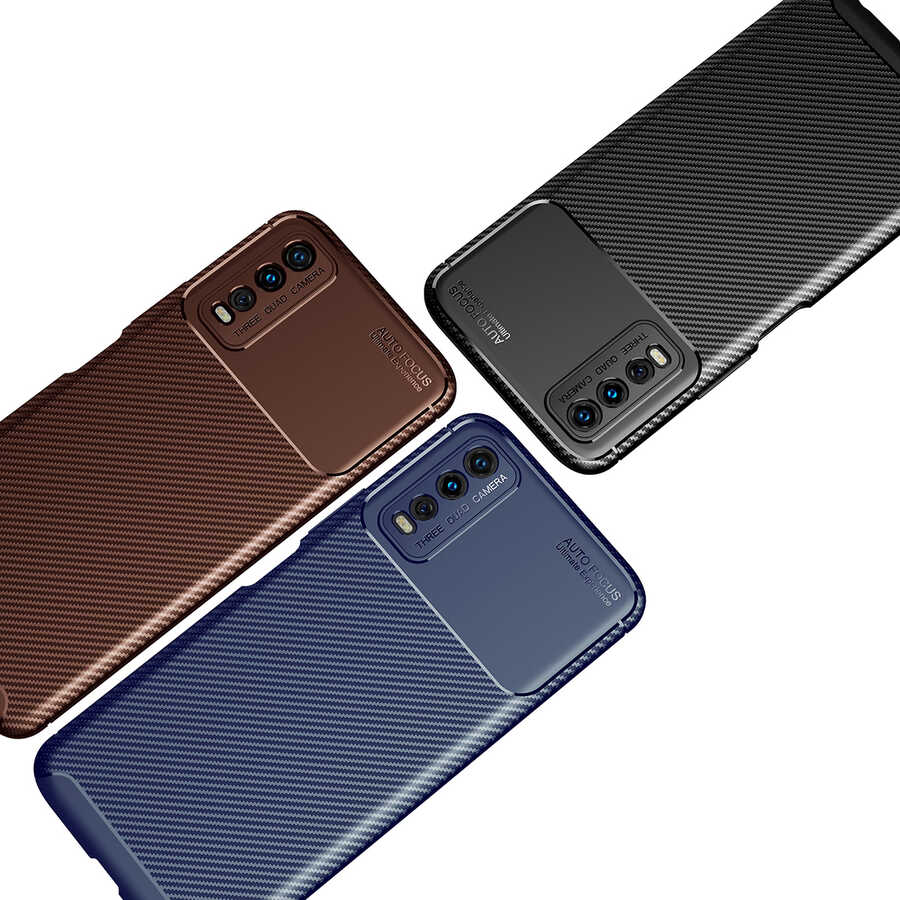 Vivo Y11S Kılıf Zore Negro Silikon Kapak Lacivert