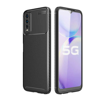 Vivo Y11S Kılıf Zore Negro Silikon Kapak Kahverengi