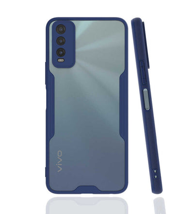 Vivo Y11S Kılıf Zore Parfe Kapak Lacivert