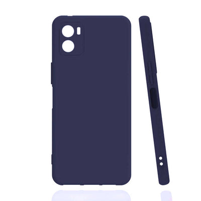 Vivo Y15S Kılıf Zore Biye Silikon Lacivert