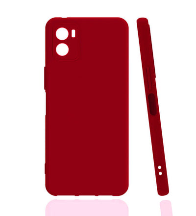 Vivo Y15S Kılıf Zore Biye Silikon Kırmızı