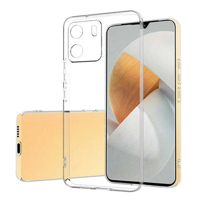 Vivo Y15S Kılıf Zore Kamera Korumalı Süper Silikon Kapak Renksiz