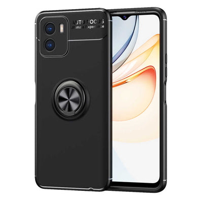 Vivo Y15S Kılıf Zore Ravel Silikon Kapak Siyah