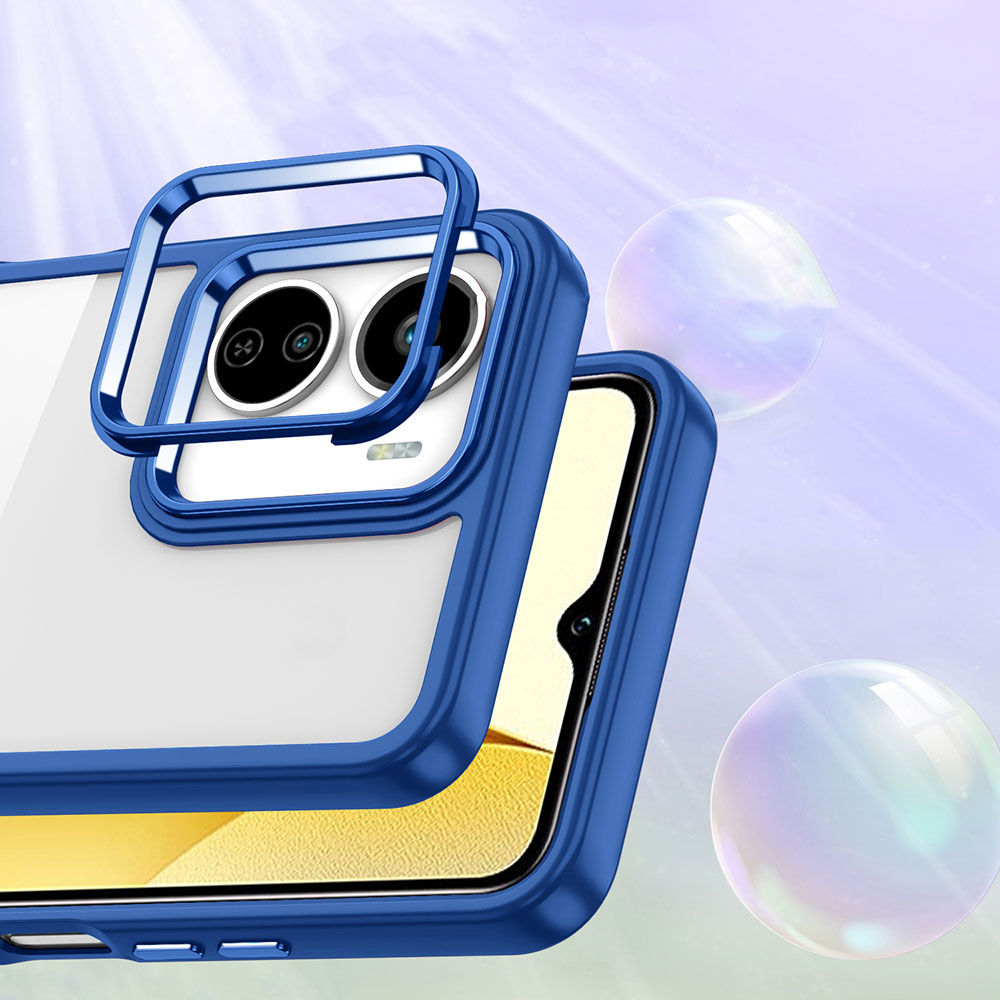 Vivo Y16 Kılıf Zore Flora Kapak Rose Gold