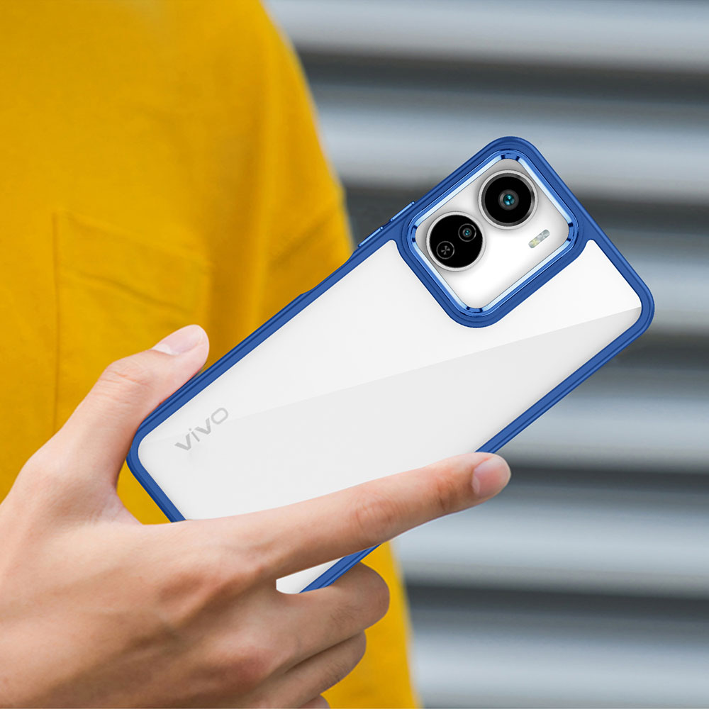 Vivo Y16 Kılıf Zore Flora Kapak Siyah