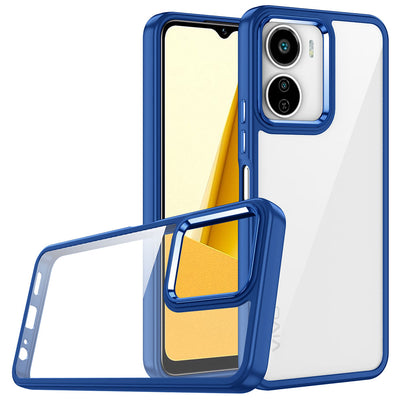 Vivo Y16 Kılıf Zore Flora Kapak Lacivert