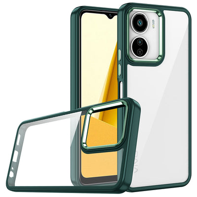 Vivo Y16 Kılıf Zore Flora Kapak Yeşil