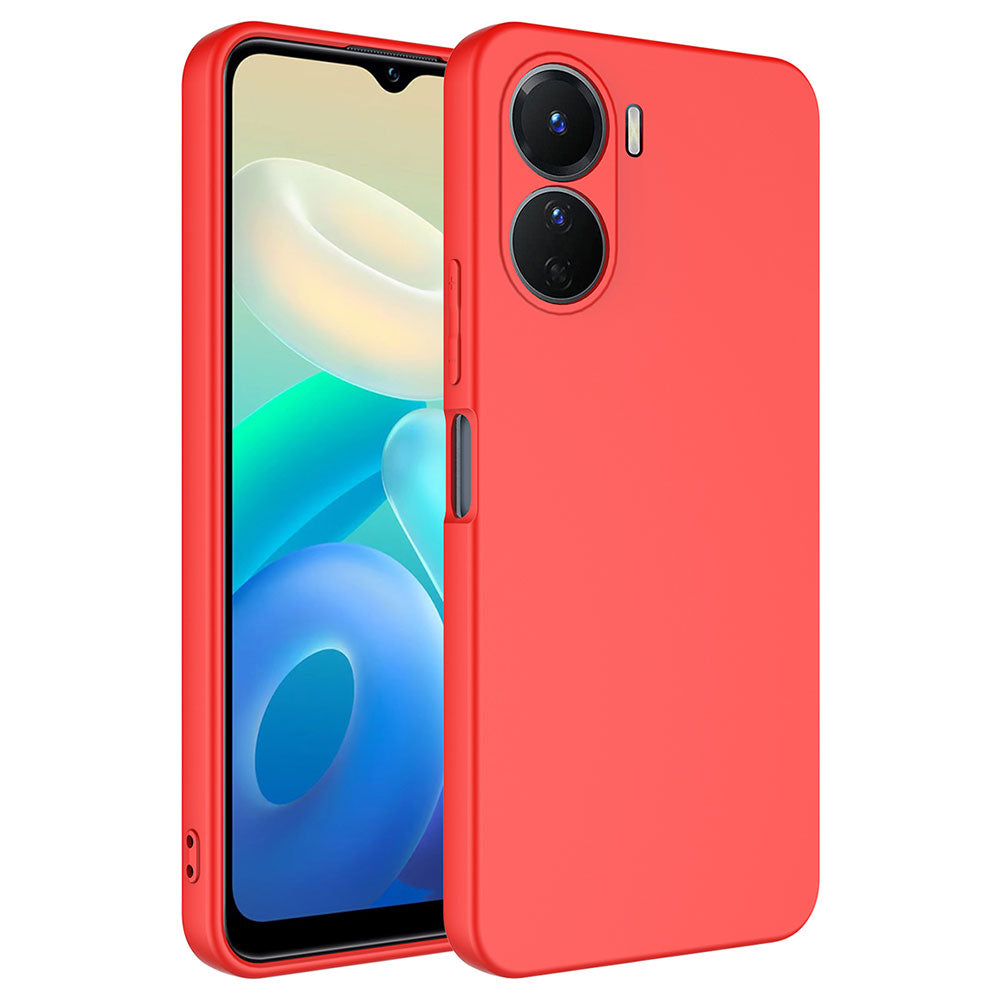 Vivo Y16 Kılıf Zore Mara Lansman Kapak Kırmızı