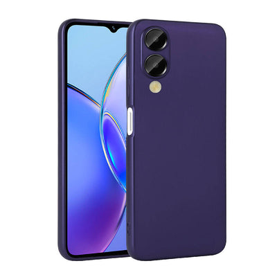 Vivo Y17S Kılıf Zore Premier Silikon Kapak Lacivert