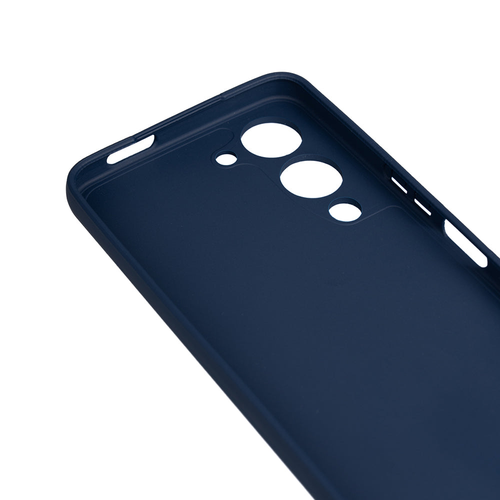 Vivo Y19 Kılıf Zore Biye Silikon Lacivert
