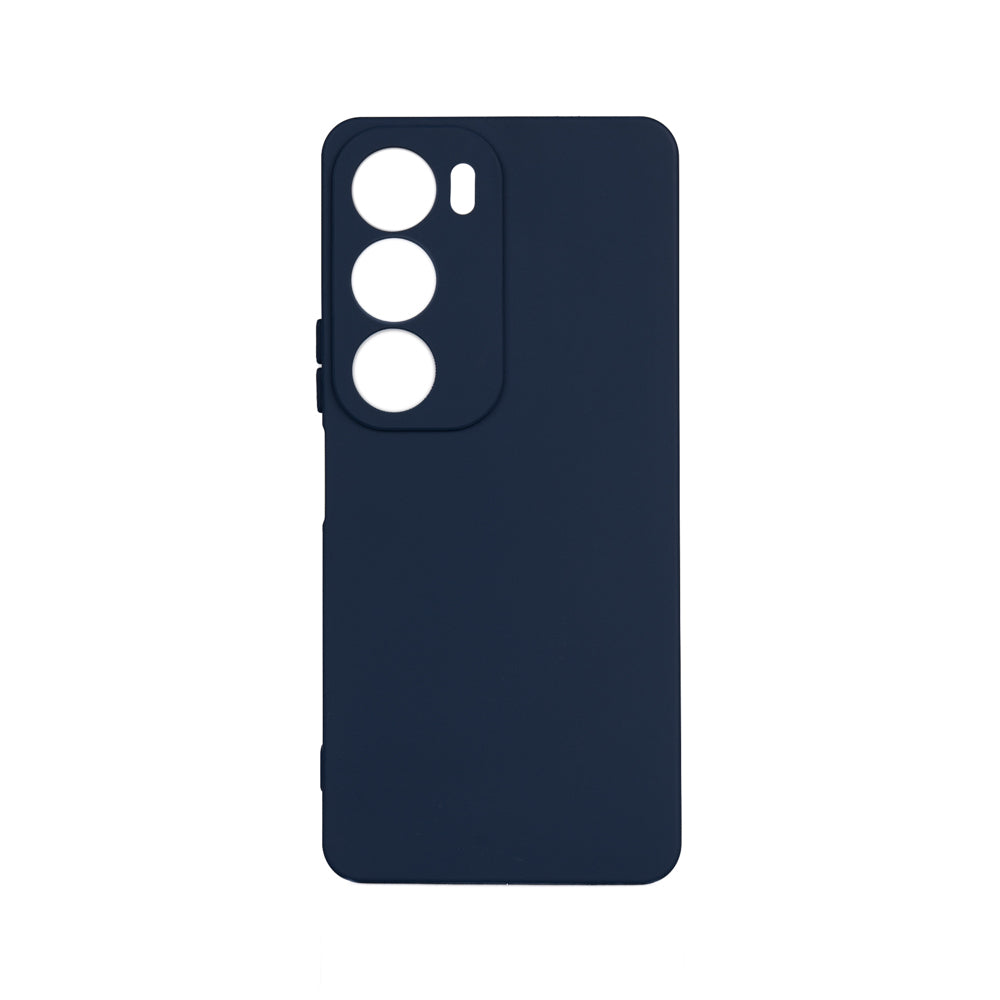 Vivo Y19S Case Zore Piping Silicone Navy Blue