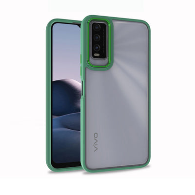 Vivo Y20 Kılıf Zore Flora Kapak Rose Gold