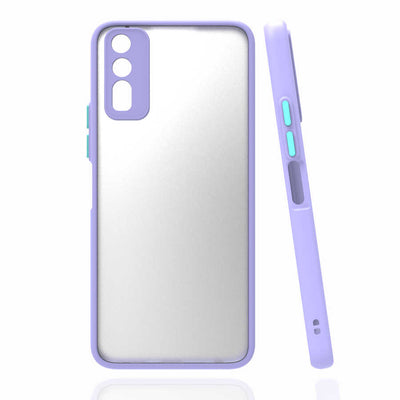 Vivo Y20 Kılıf Zore Hux Kapak Lila