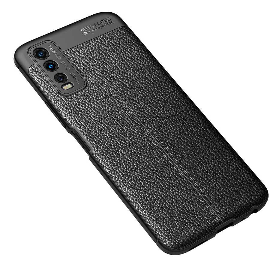 Vivo Y20 Kılıf Zore Niss Silikon Kapak Siyah