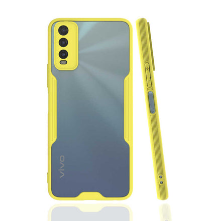 Vivo Y20 Kılıf Zore Parfe Kapak Pembe