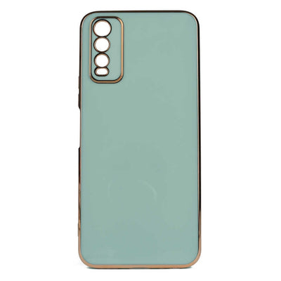 Vivo Y20S Kılıf Zore Bark Kapak Mavi Açık