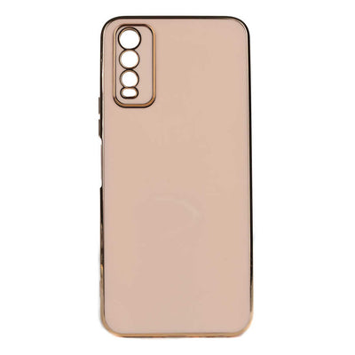 Vivo Y20S Kılıf Zore Bark Kapak Rose Gold