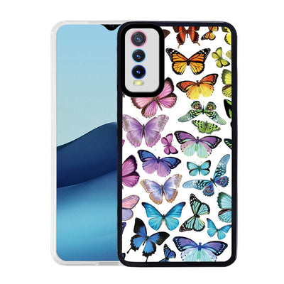 Vivo Y20S Kılıf Zore M-Fit Desenli Kapak Butterfly No3