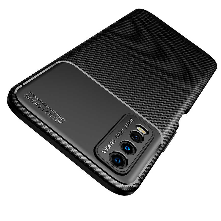 Vivo Y20S Kılıf Zore Negro Silikon Kapak Kahverengi