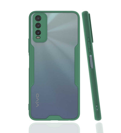 Vivo Y20S Kılıf Zore Parfe Kapak Siyah
