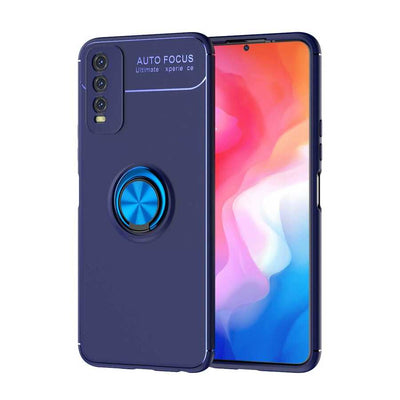 Vivo Y20S Kılıf Zore Ravel Silikon Kapak Mavi