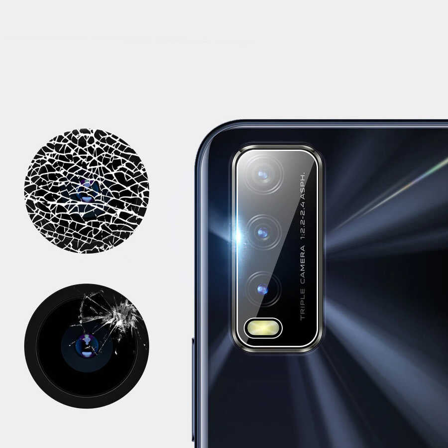 Vivo Y20S Zore Nano Kamera Koruyucu Renksiz