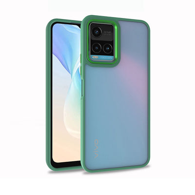 Vivo Y21S Kılıf Zore Flora Kapak Yeşil