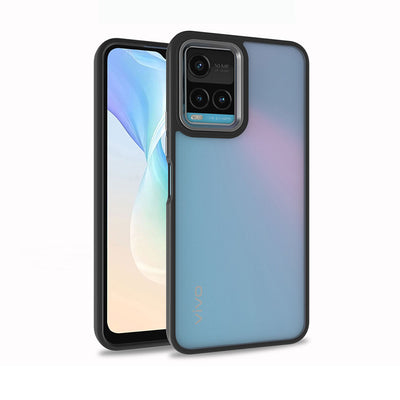 Vivo Y21S Kılıf Zore Flora Kapak Siyah