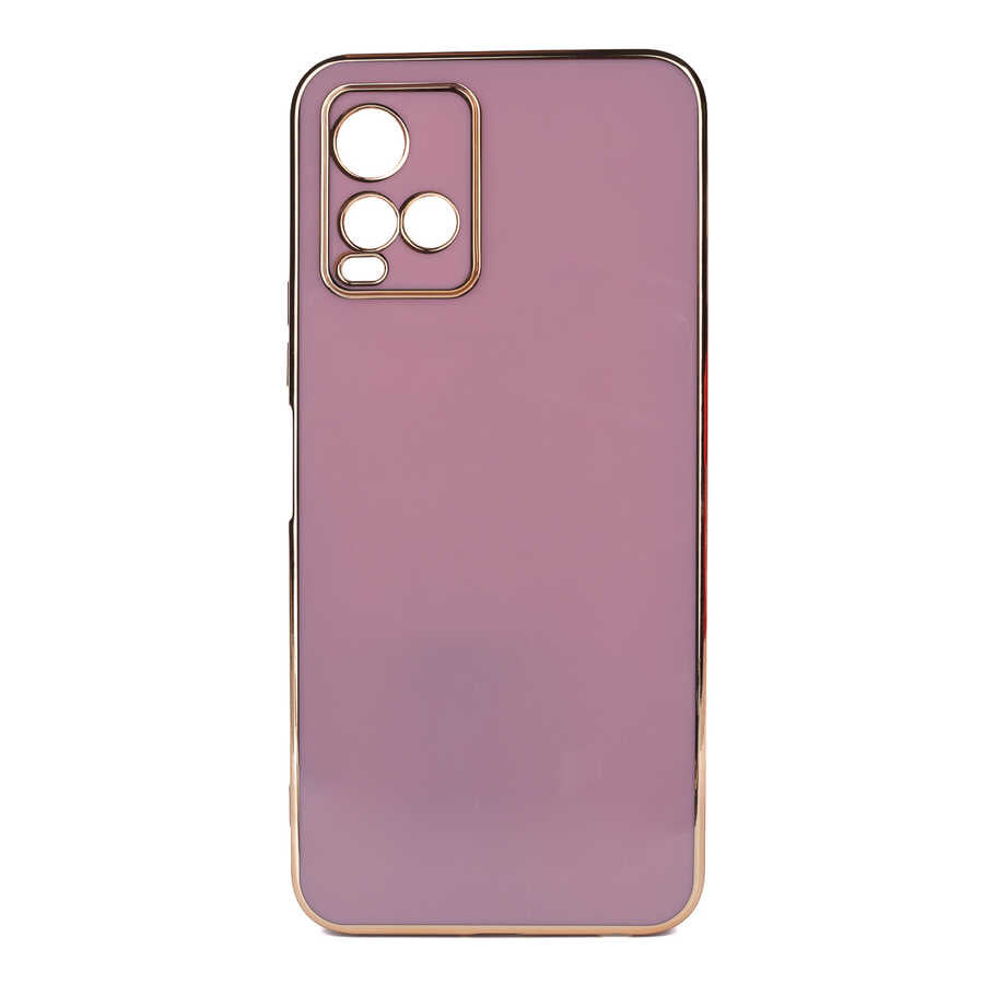 Vivo Y32 Kılıf Zore Bark Kapak Mor