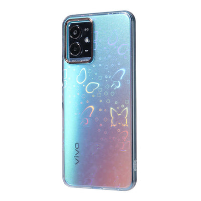 Vivo Y32 Kılıf Zore Sidney Desenli Sert Kapak Butterfly No2