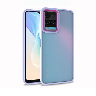 Vivo Y33S Kılıf Zore Flora Kapak Siyah