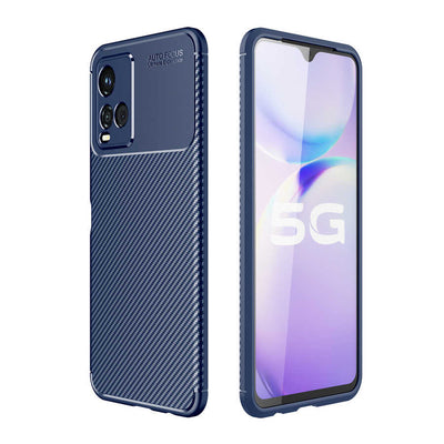 Vivo Y33S Kılıf Zore Negro Silikon Kapak Lacivert
