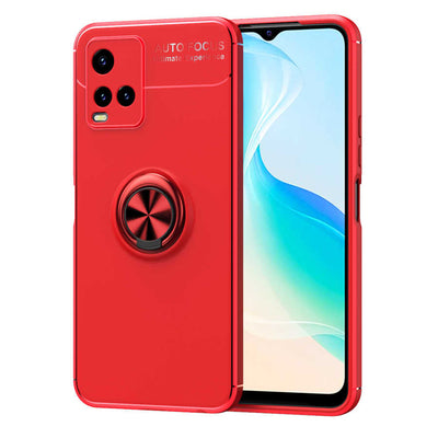 Vivo Y33S Kılıf Zore Ravel Silikon Kapak Kırmızı
