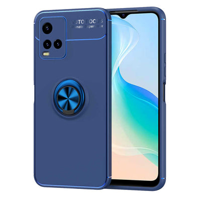 Vivo Y33S Kılıf Zore Ravel Silikon Kapak Mavi
