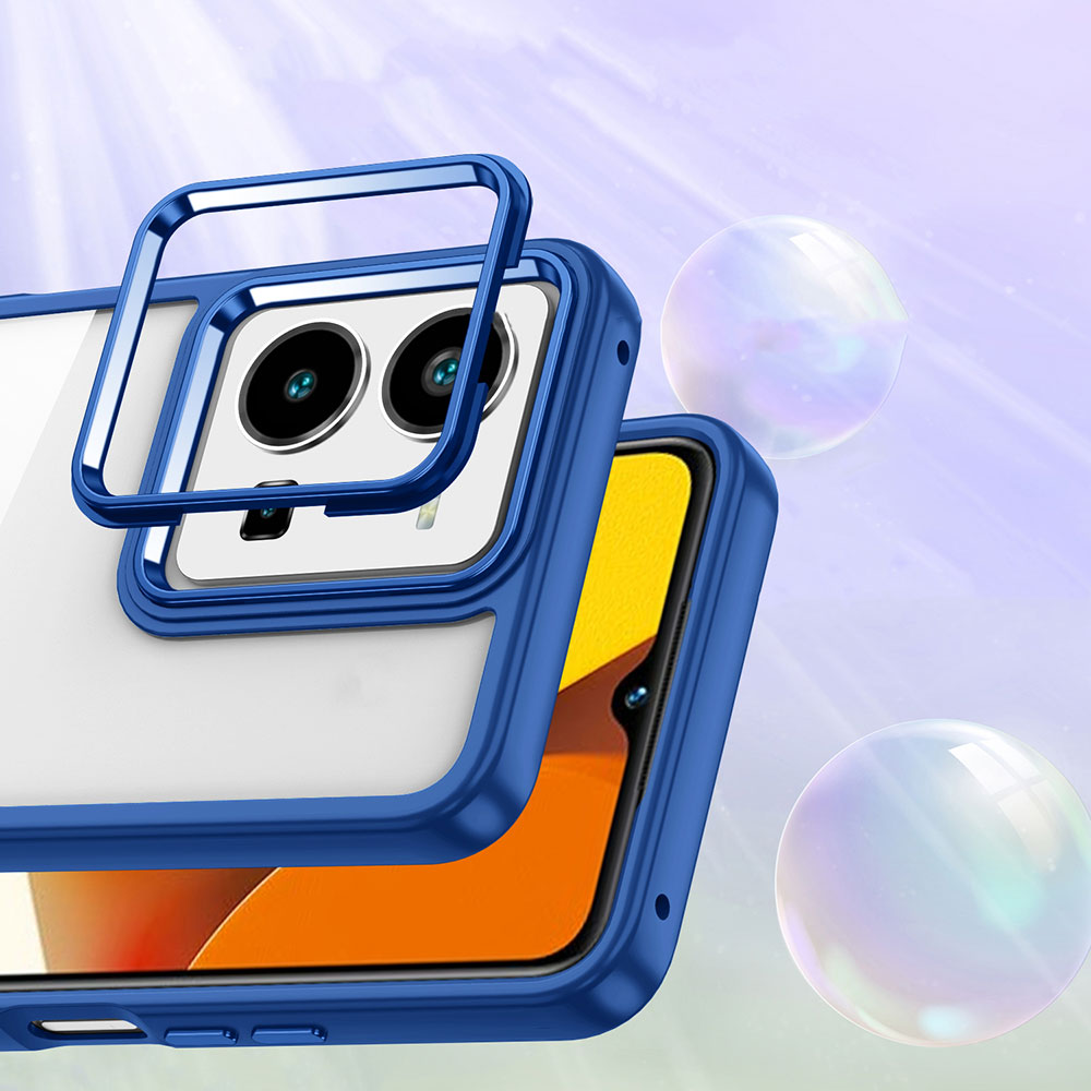 Vivo Y35 Kılıf Zore Flora Kapak Siyah