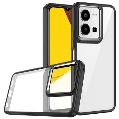 Vivo Y35 Kılıf Zore Flora Kapak Siyah