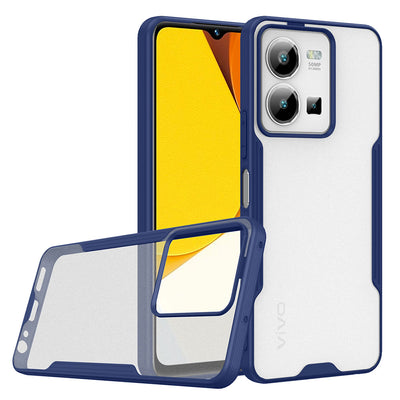 Vivo Y35 Kılıf Zore Parfe Kapak Lacivert