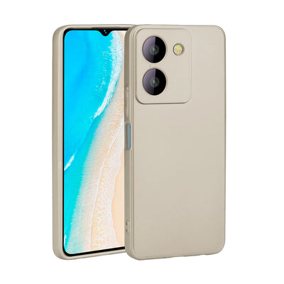 Vivo Y36 4G Kılıf Zore Premier Silikon Kapak Gold