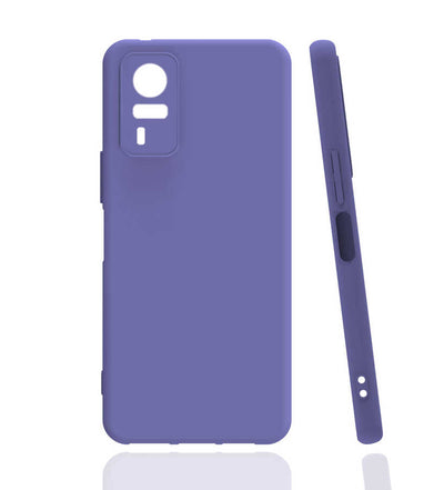 Vivo Y51 Kılıf Zore Biye Silikon Lila