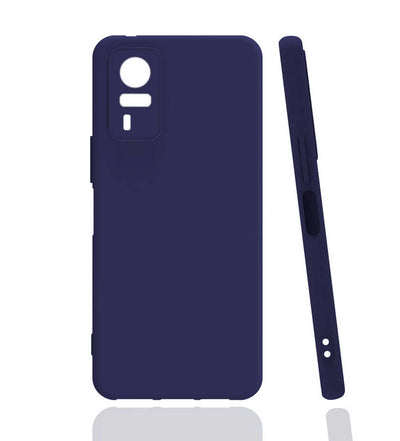 Vivo Y51 Kılıf Zore Biye Silikon Lacivert