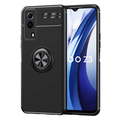 Vivo Y53S 4G Kılıf Zore Ravel Silikon Kapak Siyah