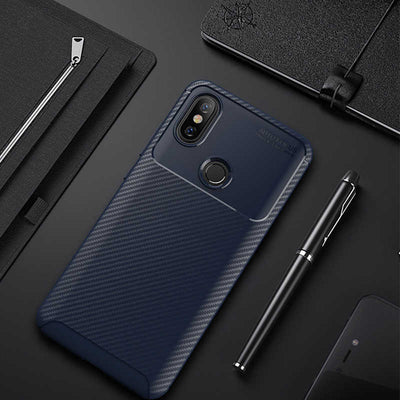 Xiaom Redmi Note 5 Pro Kılıf Zore Negro Silikon Kapak Lacivert