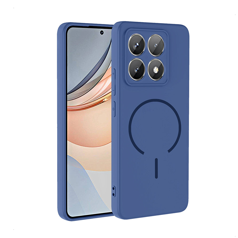 Xiaomi 14T Kılıf M-safe Şarj Özellikli Zore Meta Kapak Lacivert