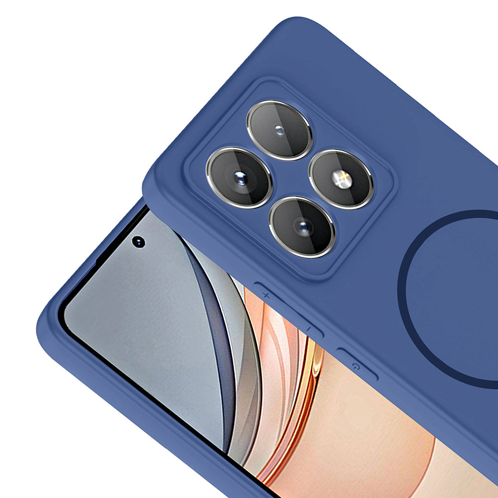 Xiaomi 14T Kılıf M-safe Şarj Özellikli Zore Meta Kapak Titanyum-Gri
