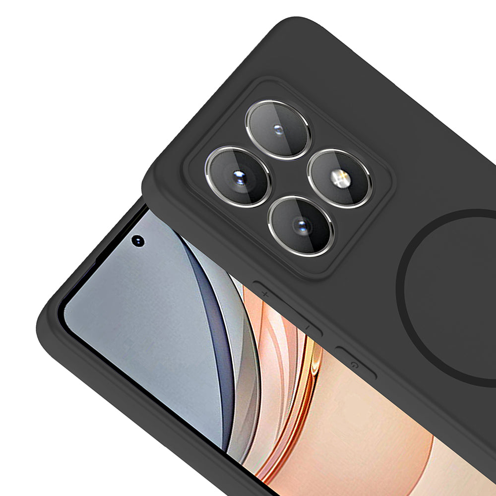 Xiaomi 14T Kılıf M-safe Şarj Özellikli Zore Meta Kapak Kahverengi