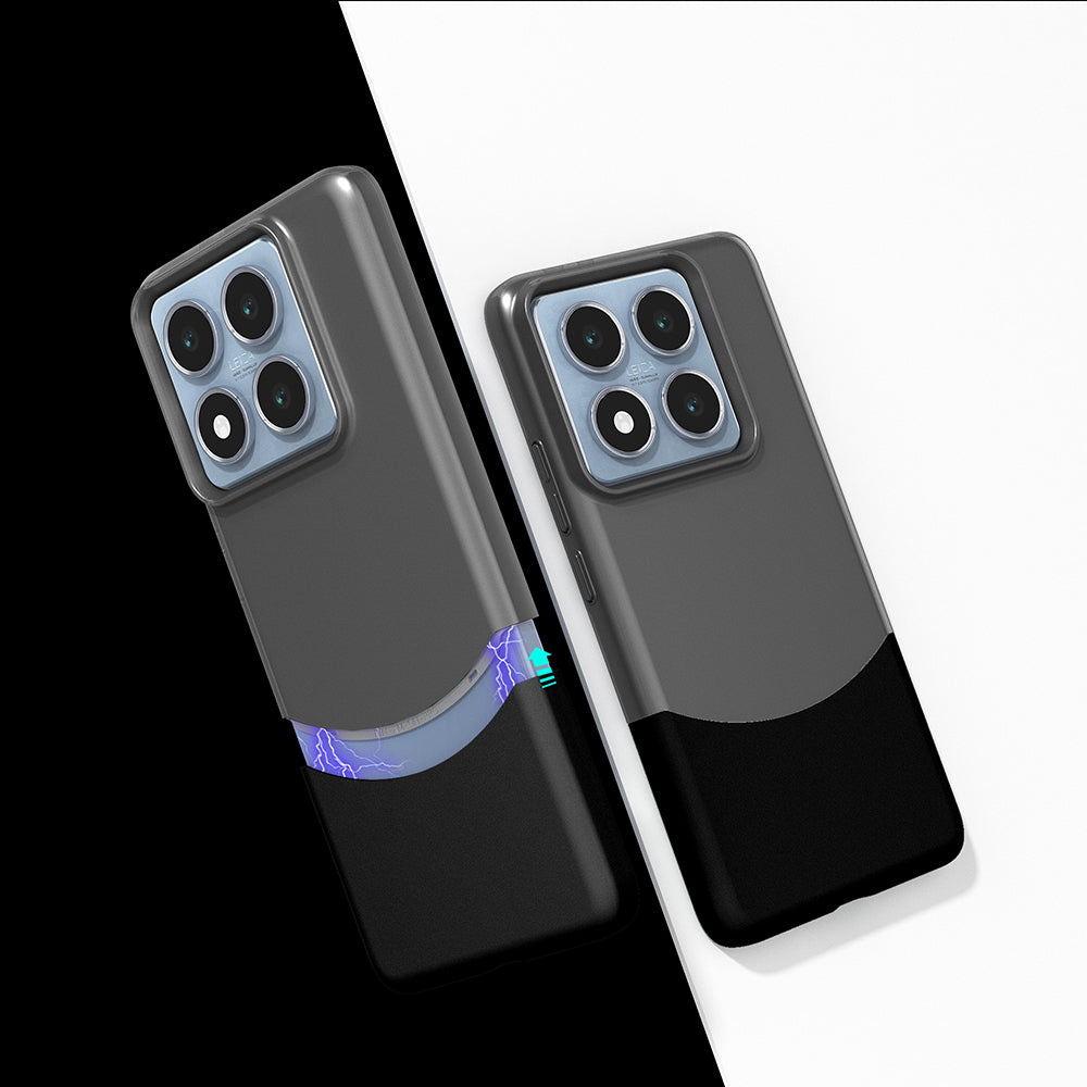 Xiaomi 14T Kılıf Mıknatıslı Zore Duble Kapak Gri