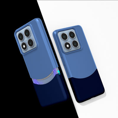 Xiaomi 14T Kılıf Mıknatıslı Zore Duble Kapak Lacivert